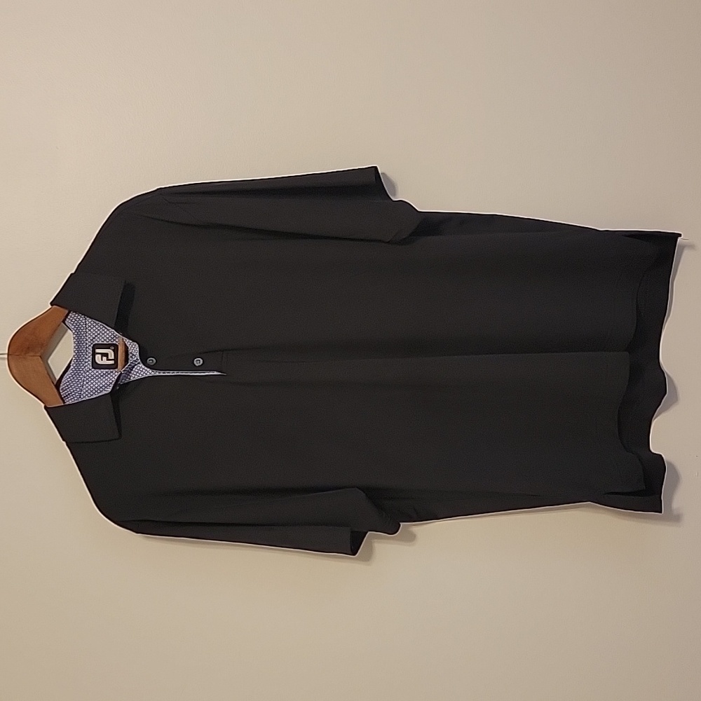 FOOTJOY Black Golf Polo / Large